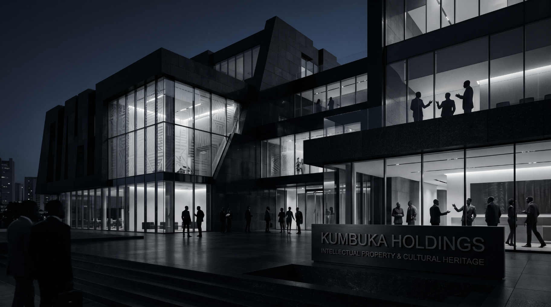 LAST DRAFT headquarters at dusk